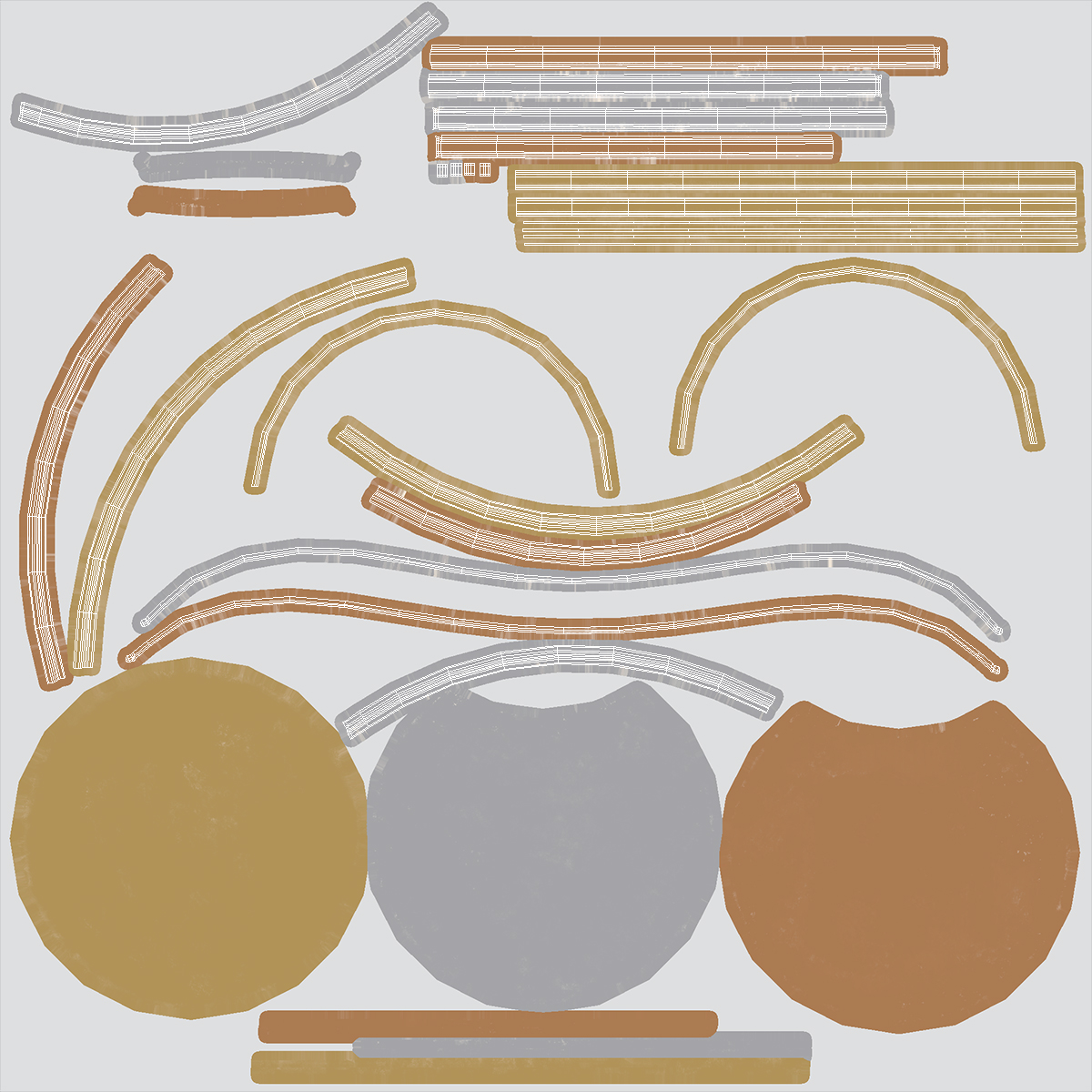 3D Olympic Podium Set model