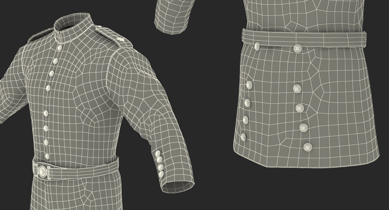 Irish Guard Sergeant Rigged 3D