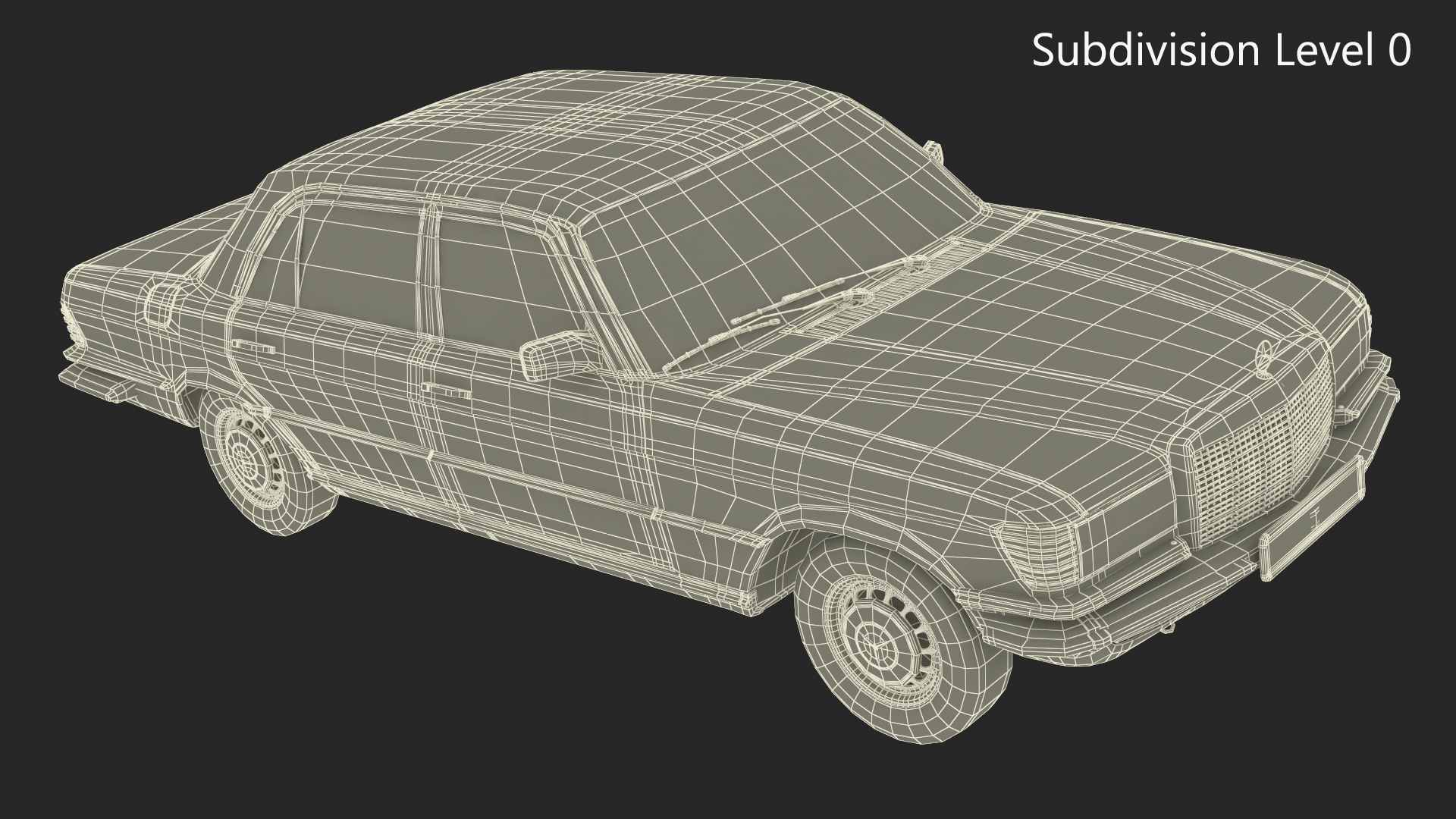 3D model Mercedes Benz 350 SE Blue