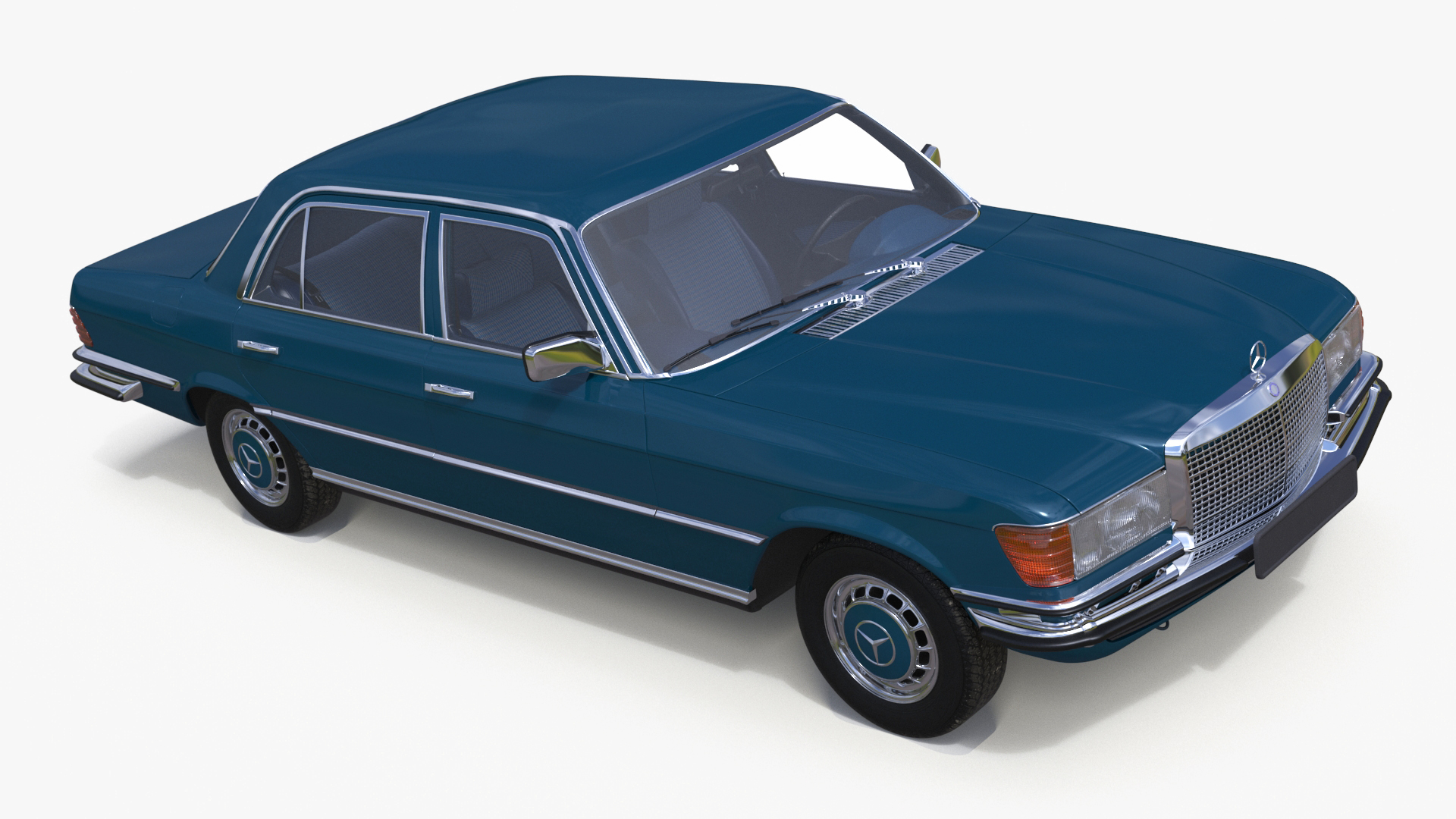 3D model Mercedes Benz 350 SE Blue