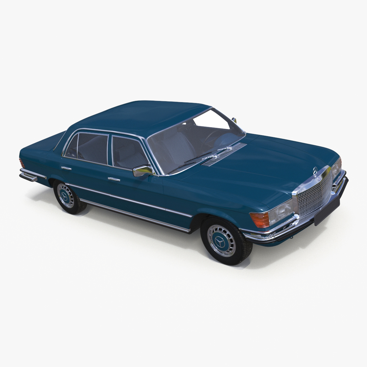 3D model Mercedes Benz 350 SE Blue