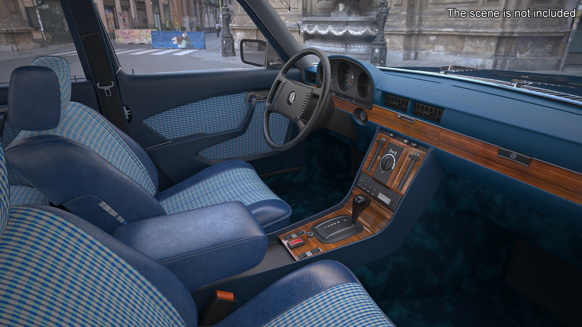 3D model Mercedes Benz 350 SE Blue