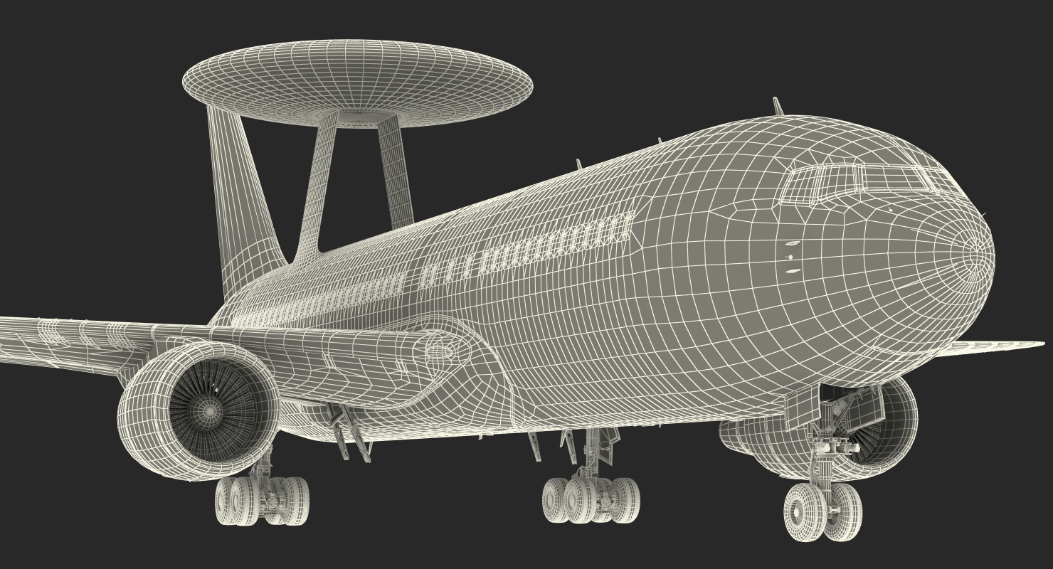 AWACS Boeing E767 3D