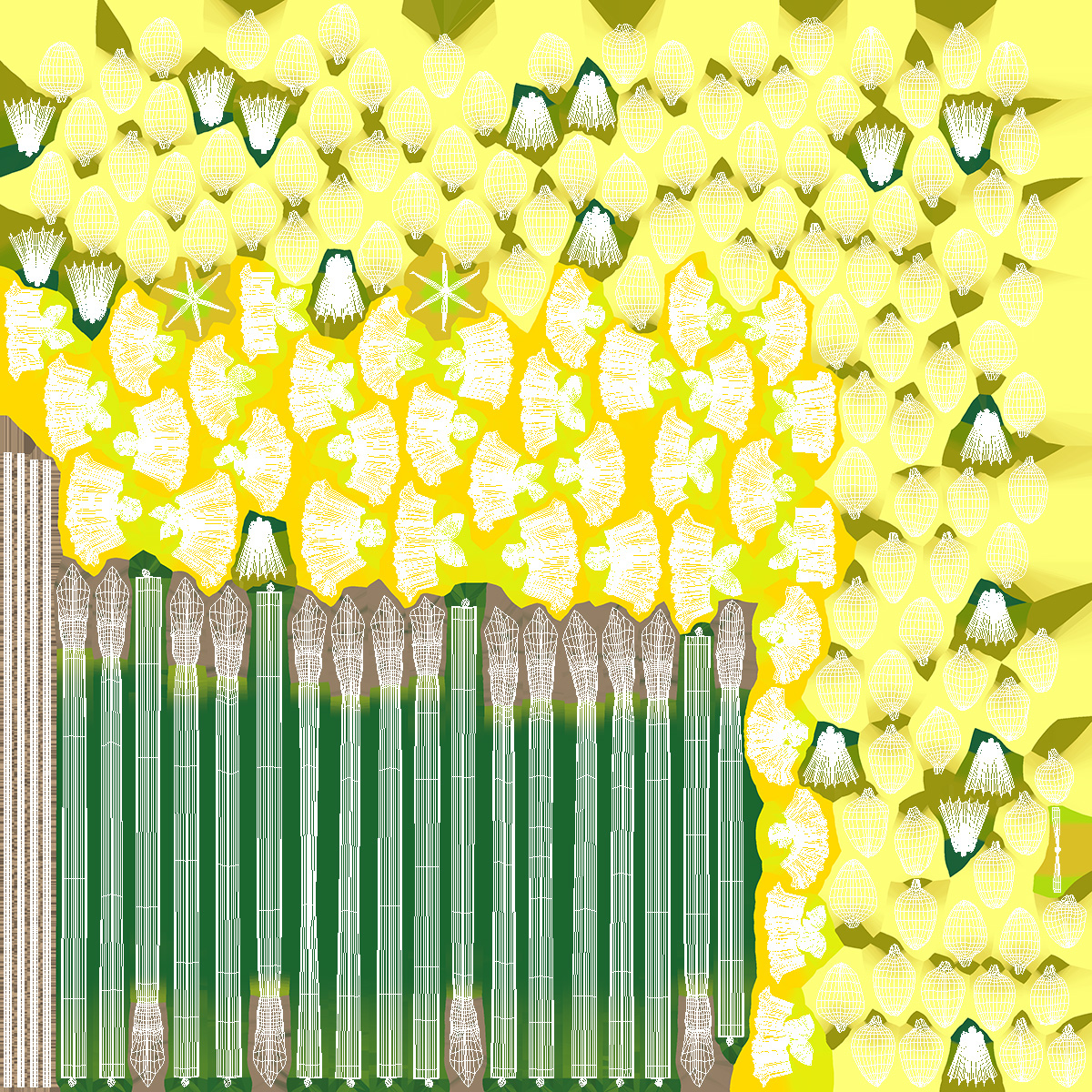 Daffodils Bouquet 3D