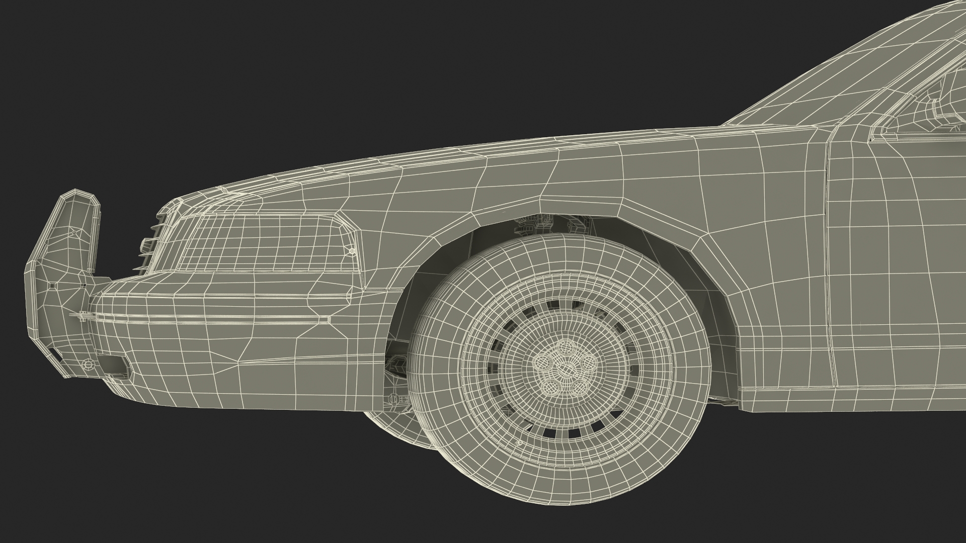 3D model Police Interceptor Sedan Ford Crown Victoria Rigged for Cinema 4D