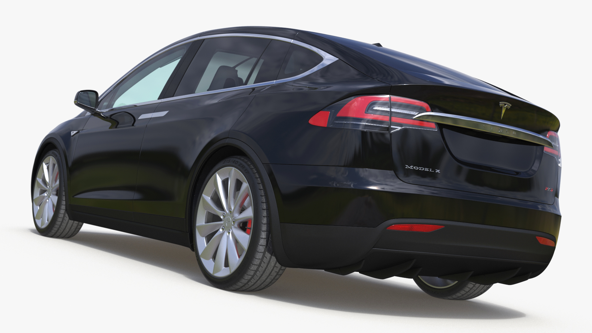 Tesla Model X Electric SUV Simple Interior 3D