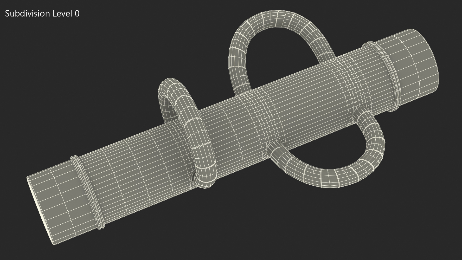 3D Police Battering Ram Damaged model