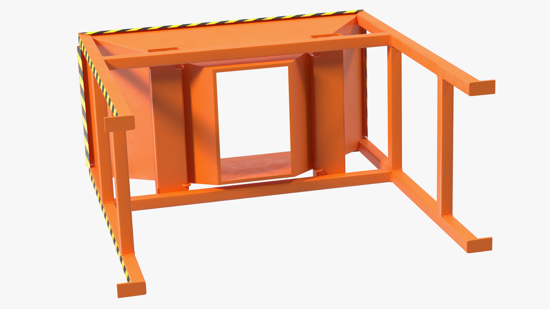 3D Silo Container Filling Funnel Orange