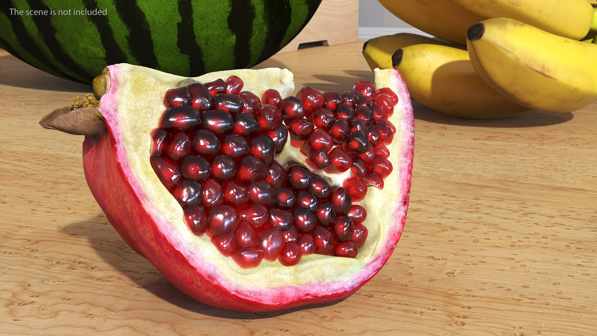 Slice Pomegranate 3D