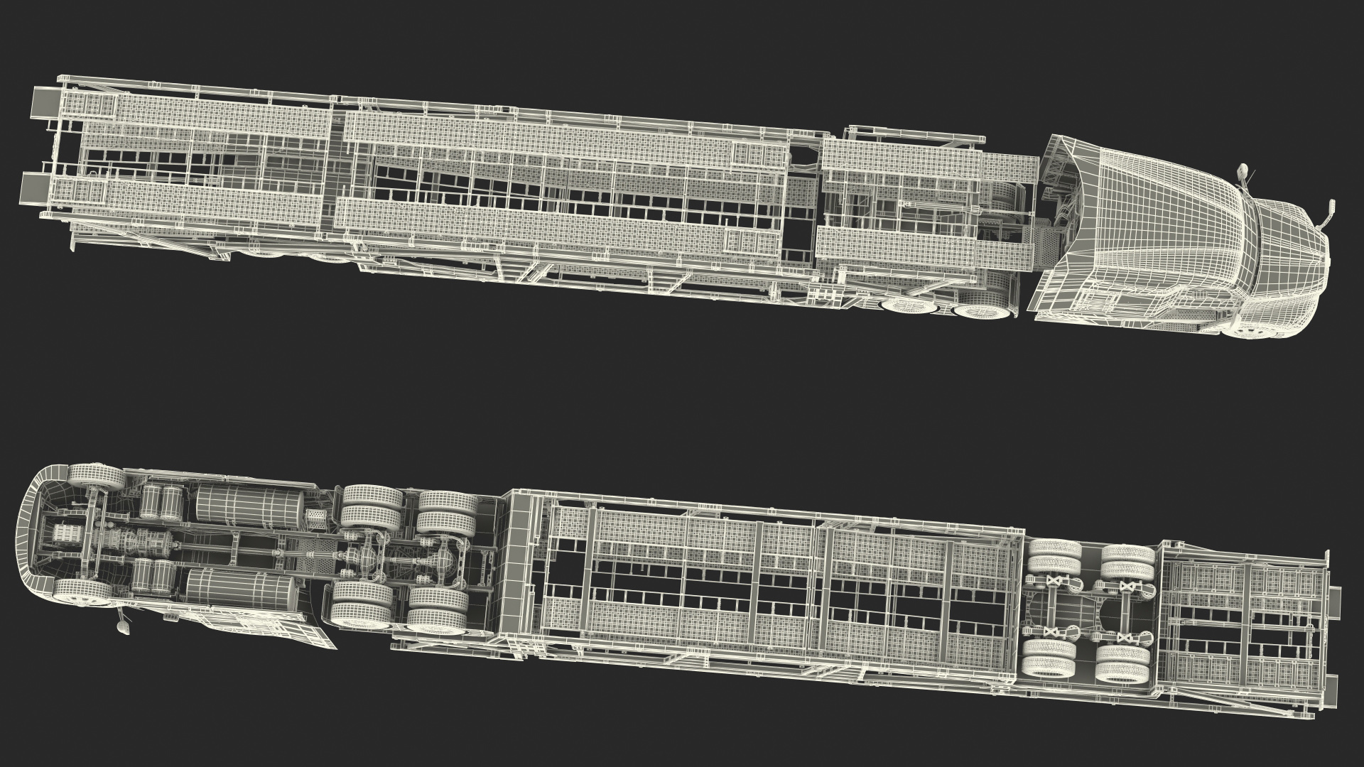 Kenworth Truck with Sun Valley Car Carrier 3D