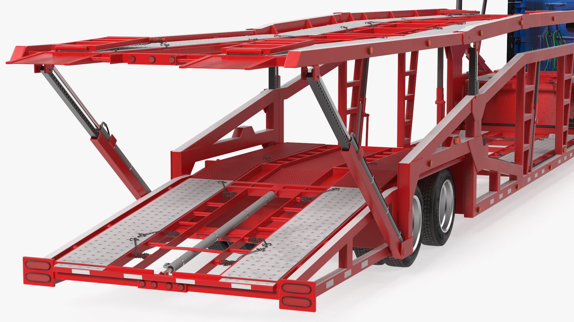 Kenworth Truck with Sun Valley Car Carrier 3D