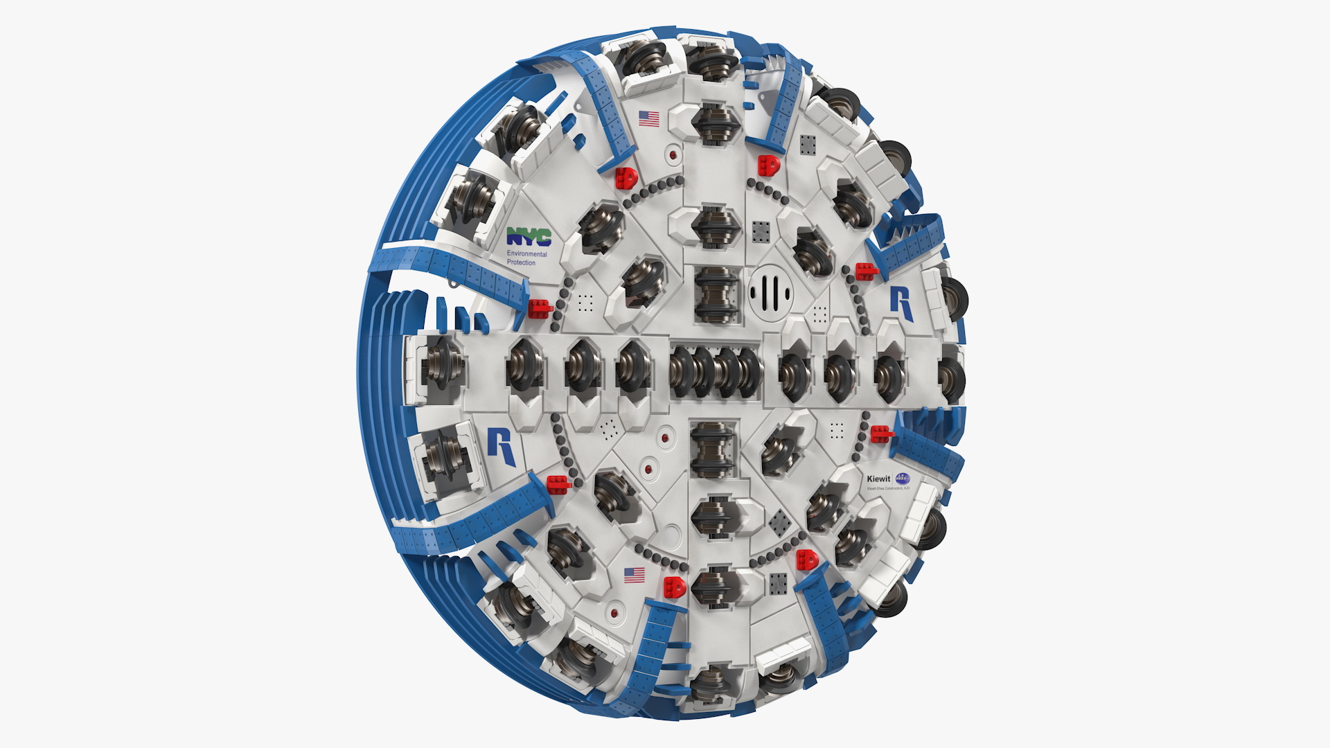 3D model Cutterhead Tunnel Machine