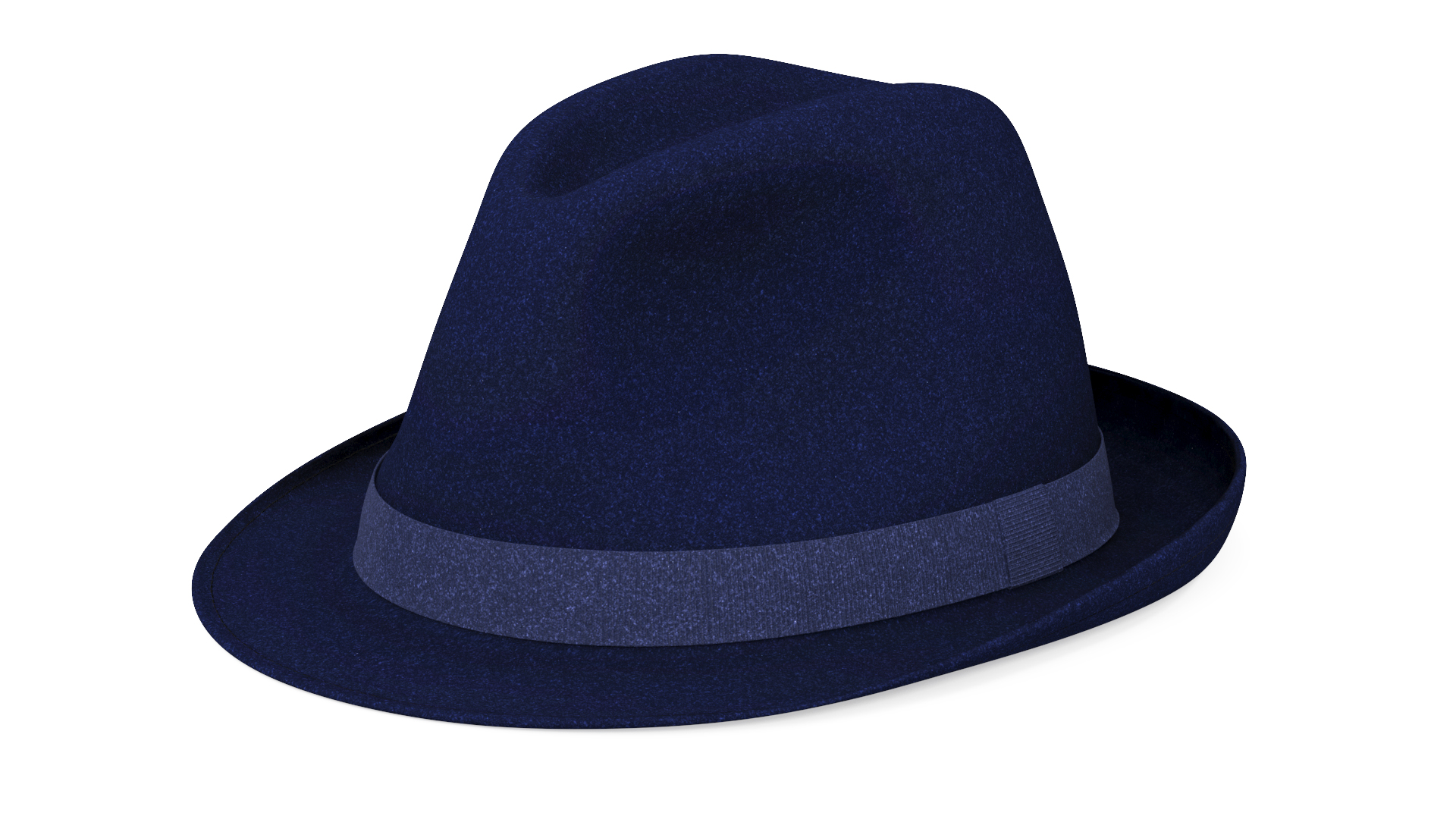 3D Royal Blue Fedora Hat