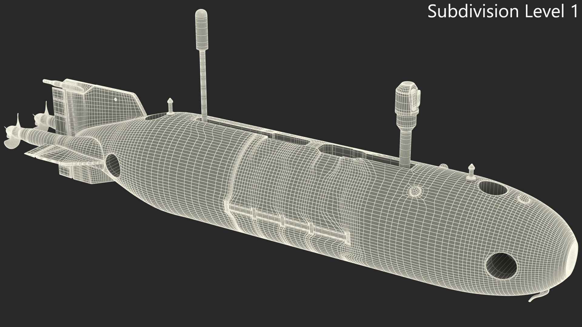 Unmanned Underwater Vehicle 3D