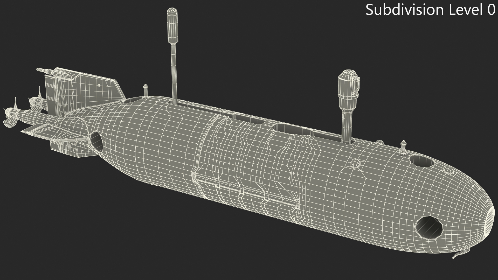 Unmanned Underwater Vehicle 3D