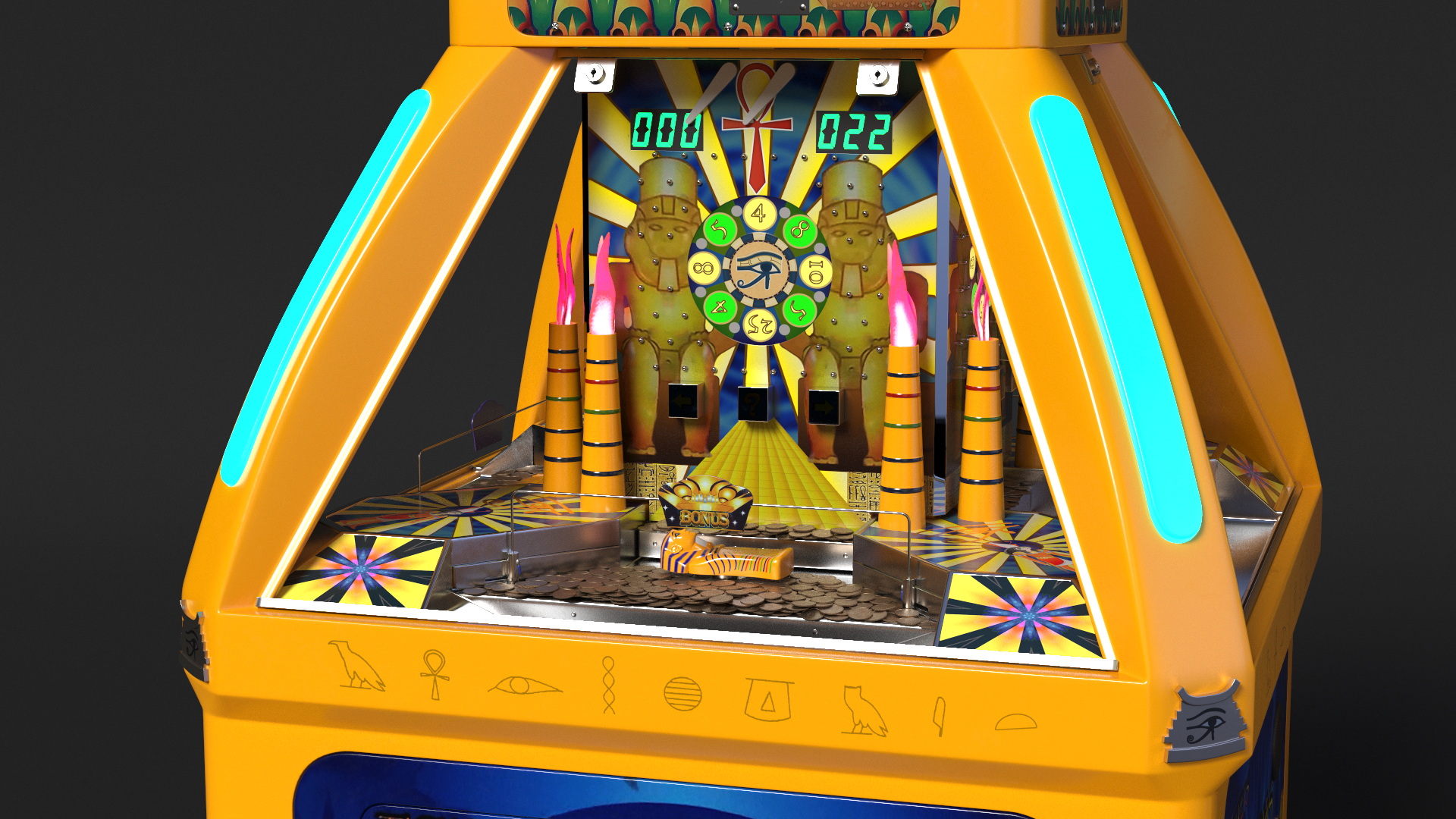 3D Pharaoh Treasure Arcade Machine