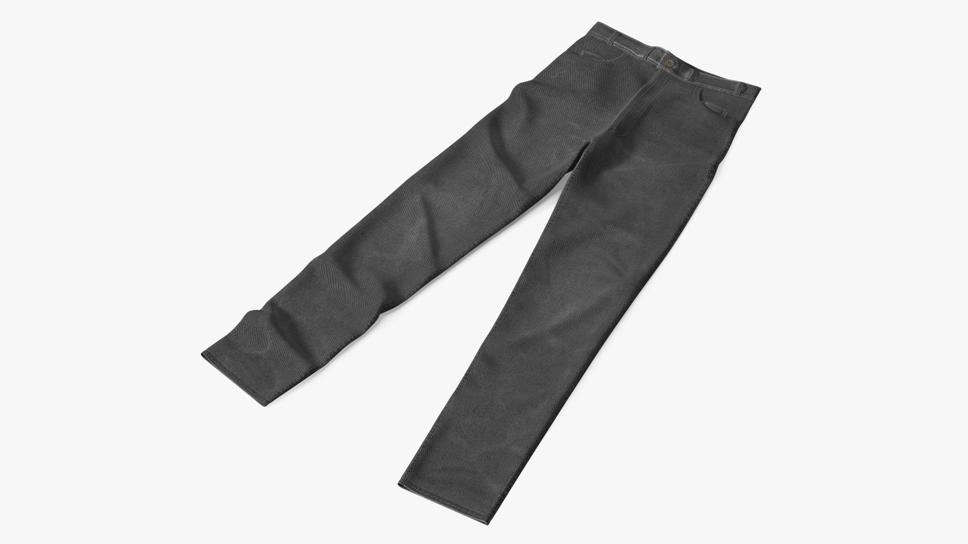 3D model Classic Denim Black Jeans