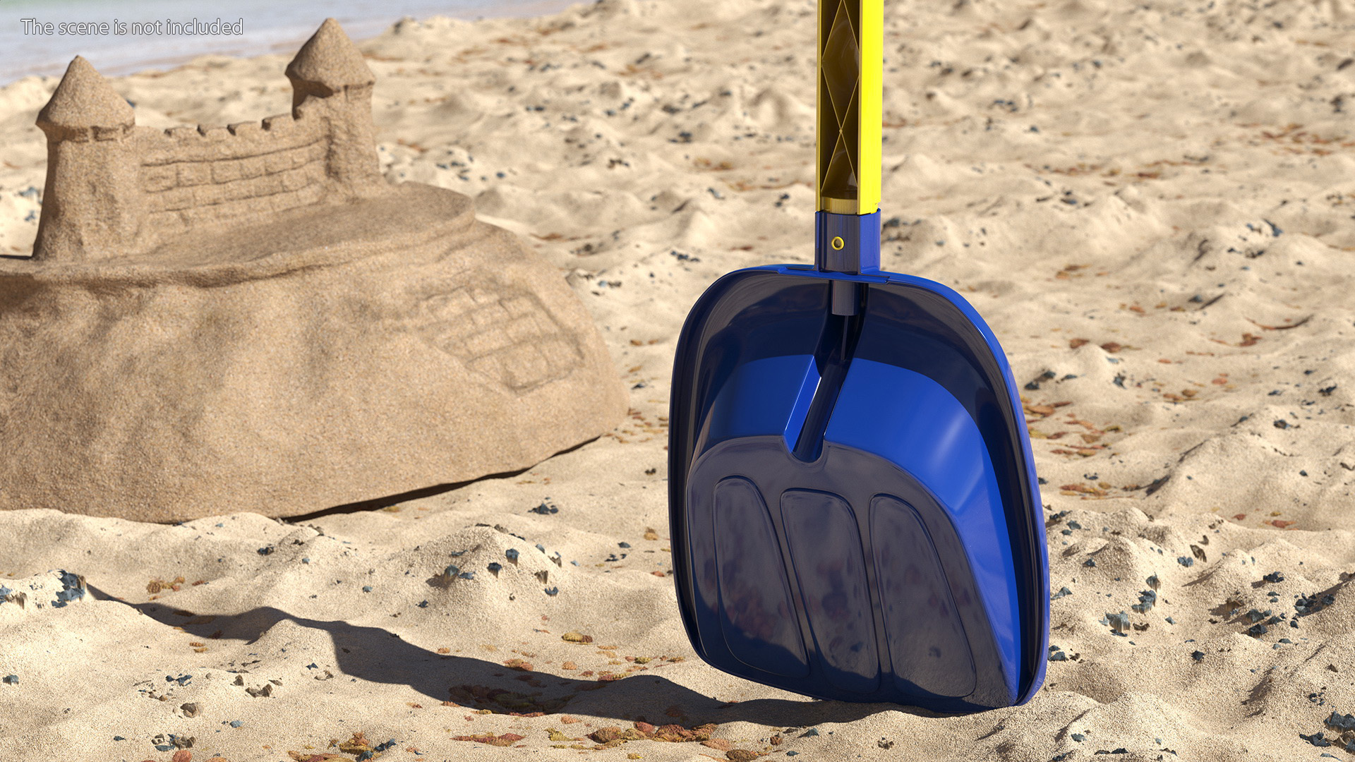 3D Plastic Beach Shovel Multicolored model