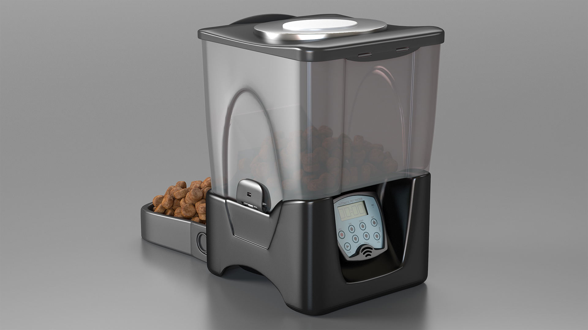 Automatic Pet Feeder Dry Food Dispenser 3D model