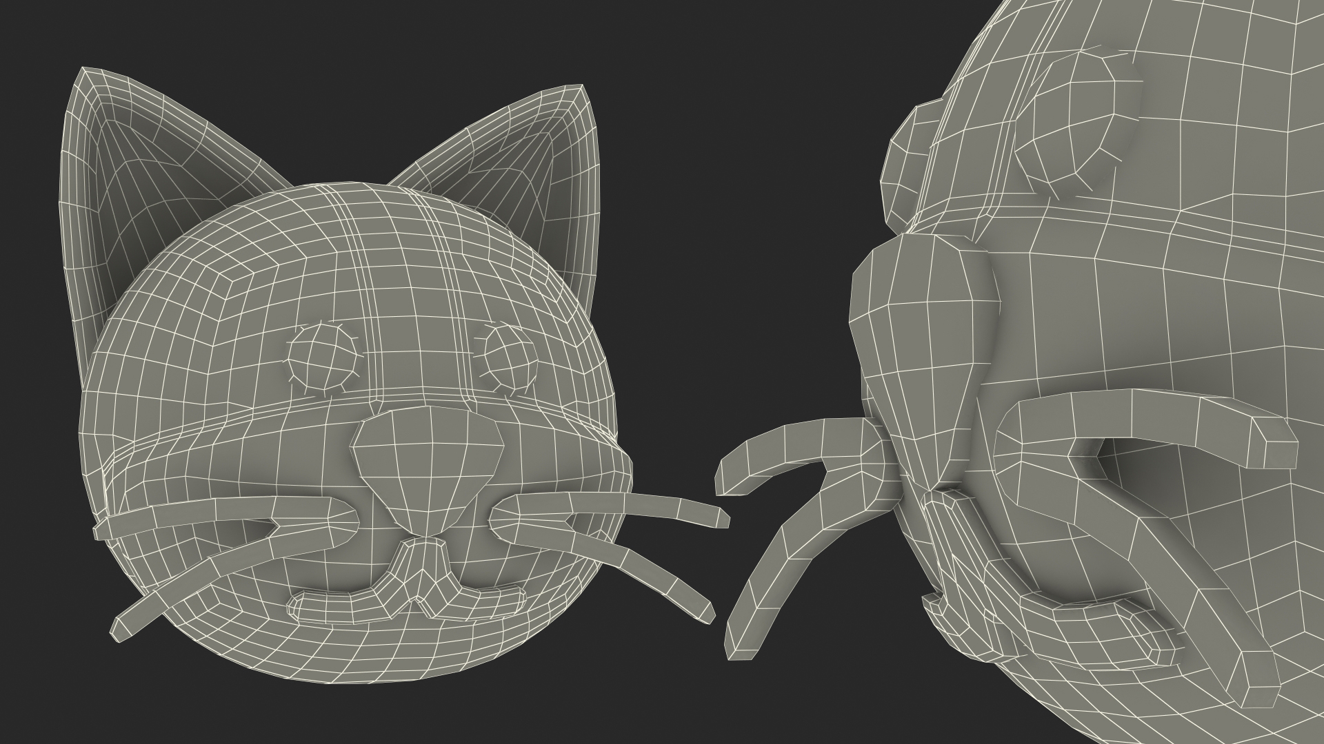 Cat Face Emoji 3D model