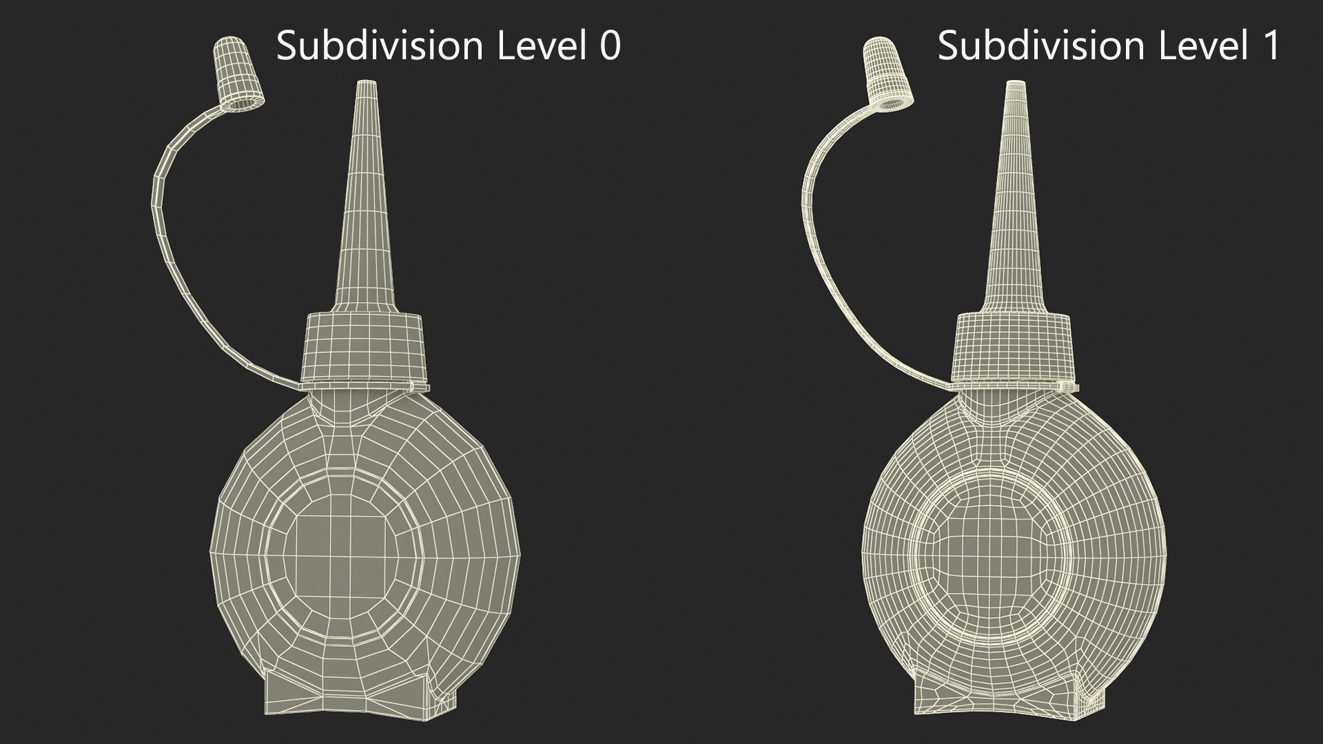 3D model Old Oiler Can Opened