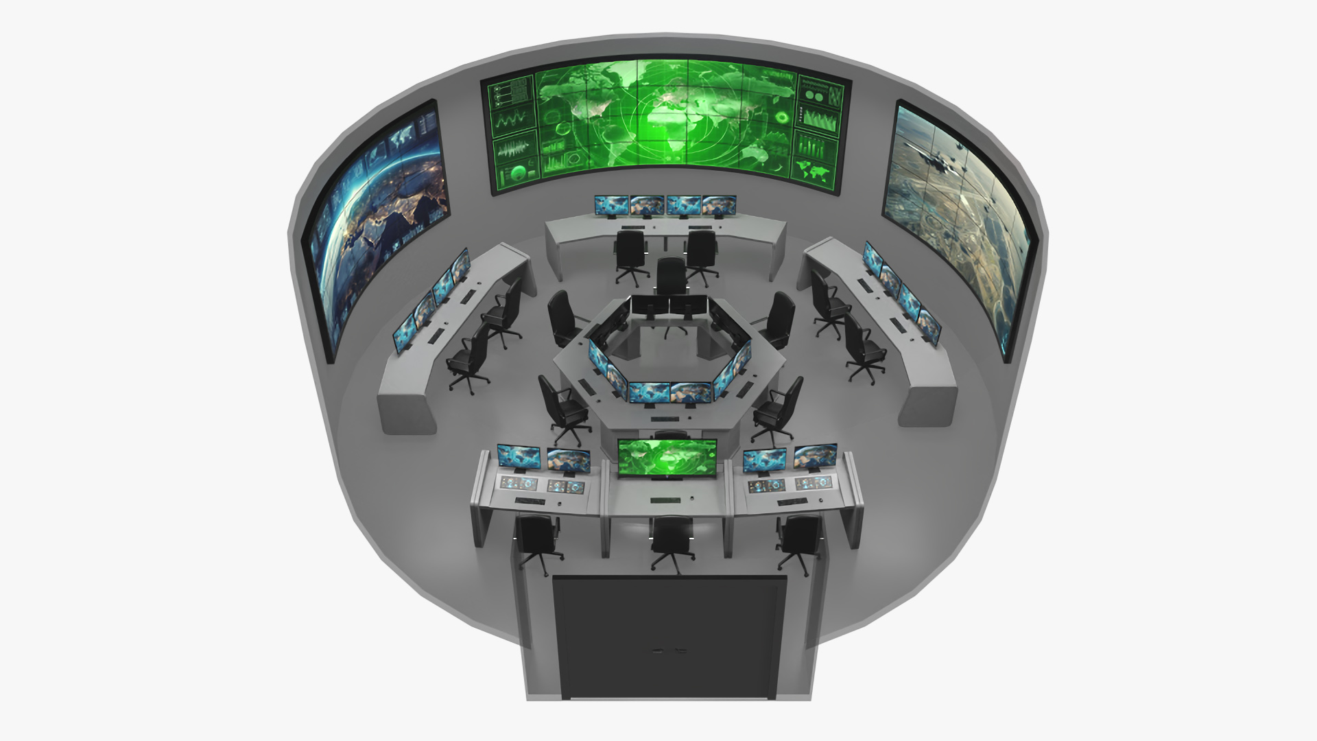 3D Tactical Command Center model