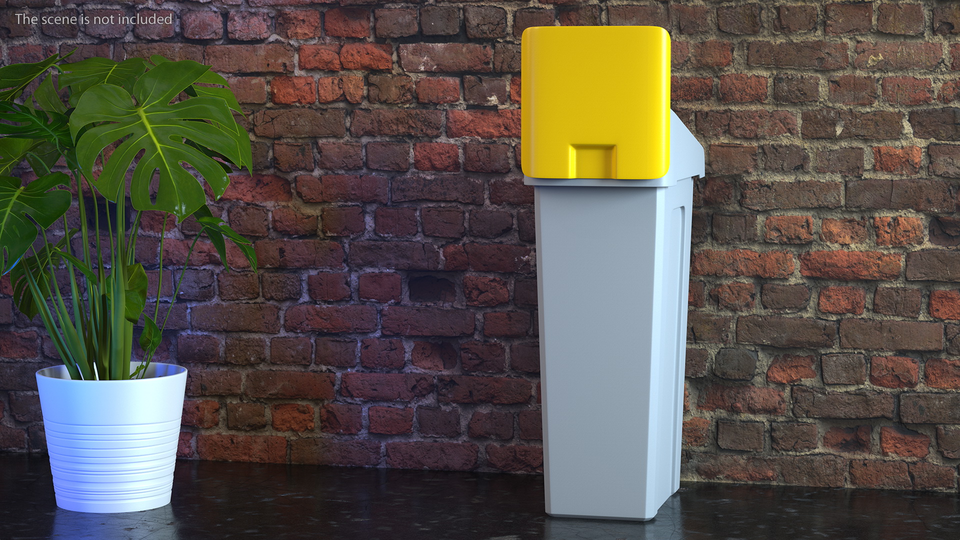 3D model Plastic Recycling Bin for Cans