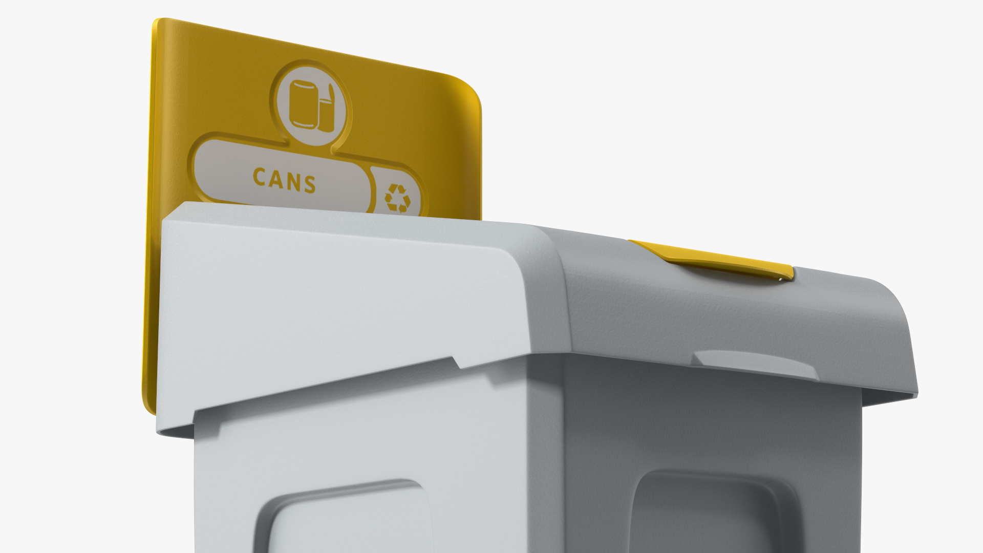 3D model Plastic Recycling Bin for Cans