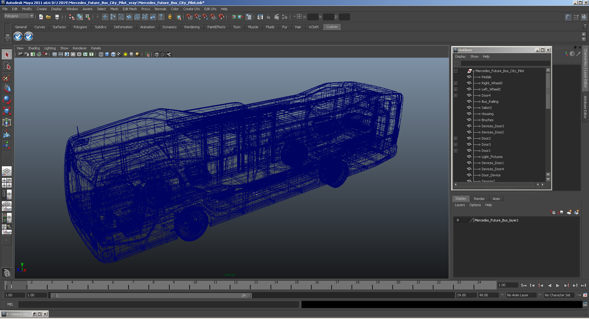 Mercedes Future Bus 3D model