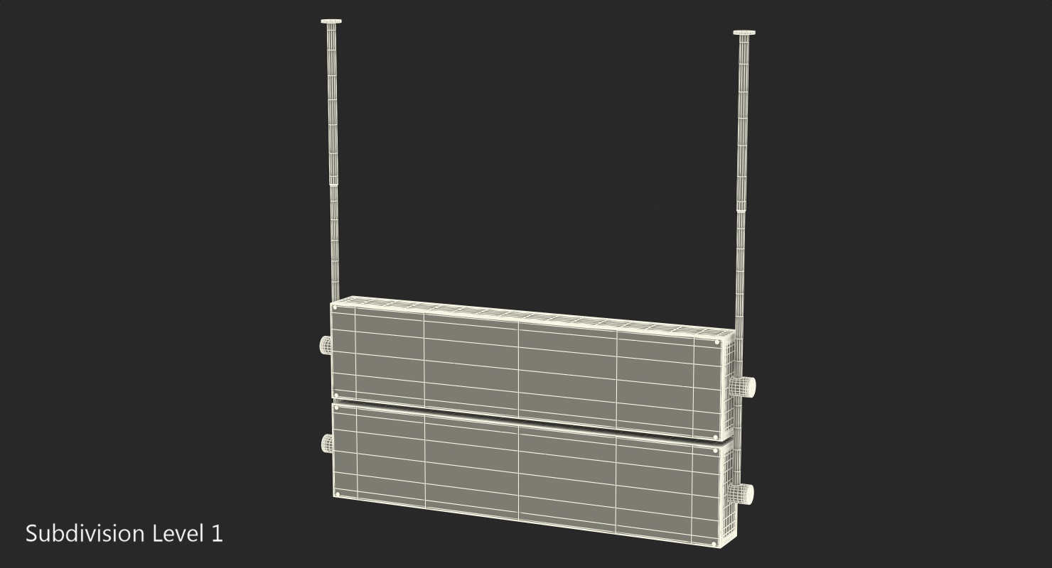 Airport Signs Baggage Check 3D