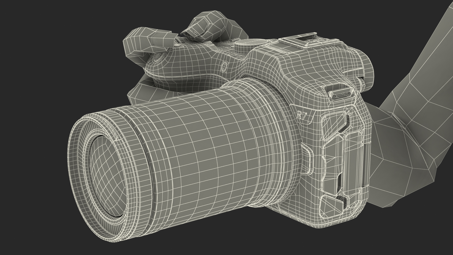 3D model Canon Camera with Photographer