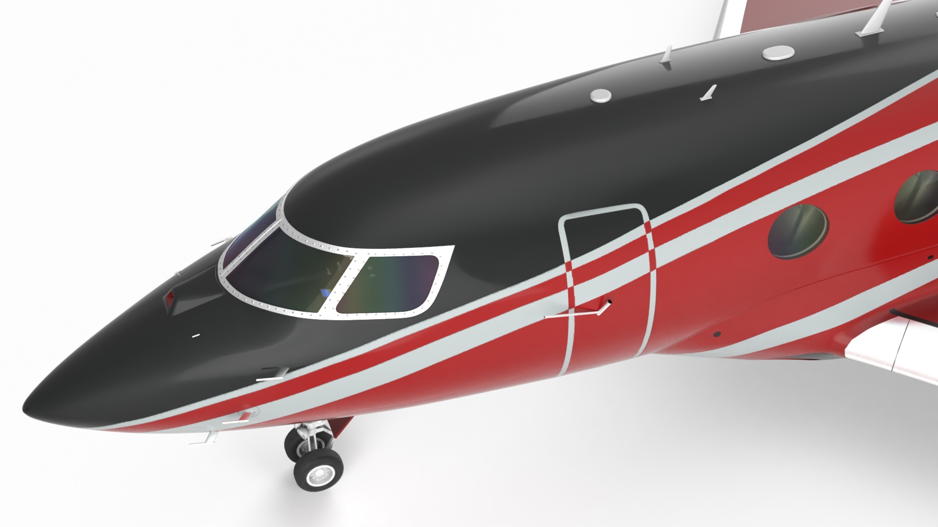 3D model Private Jet and Smart Follow Me Car