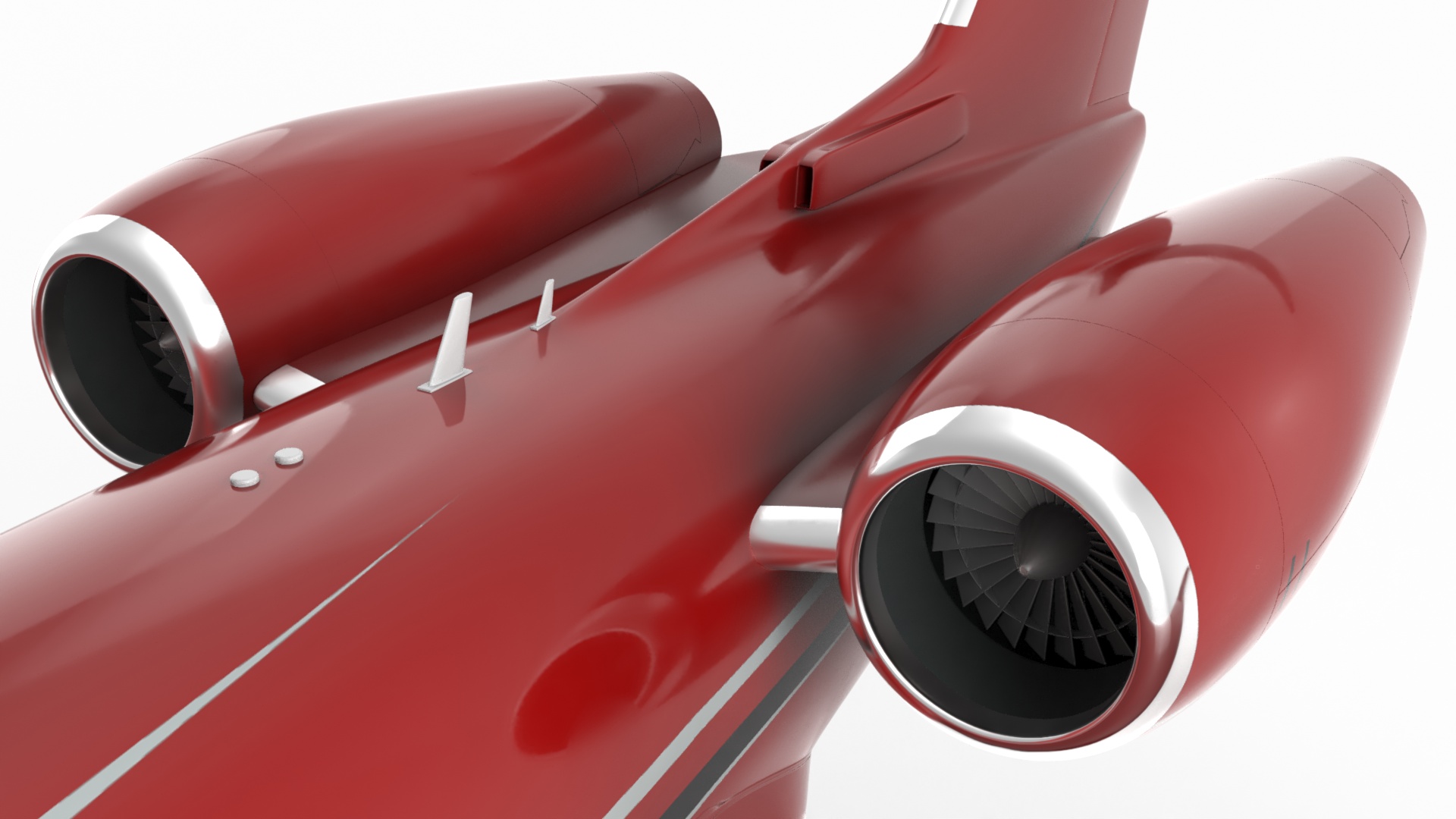 3D model Private Jet and Smart Follow Me Car