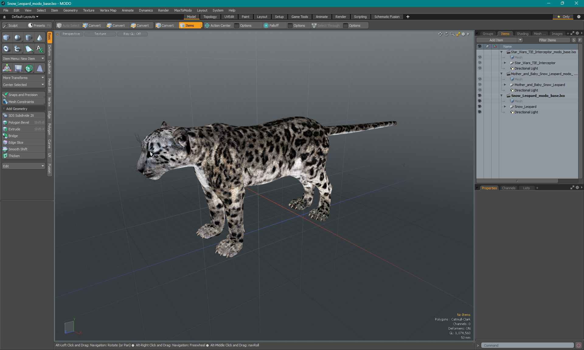 Snow Leopard 3D