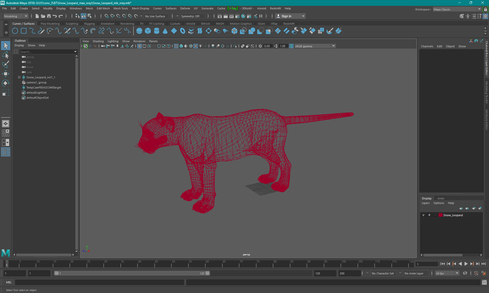 Snow Leopard 3D