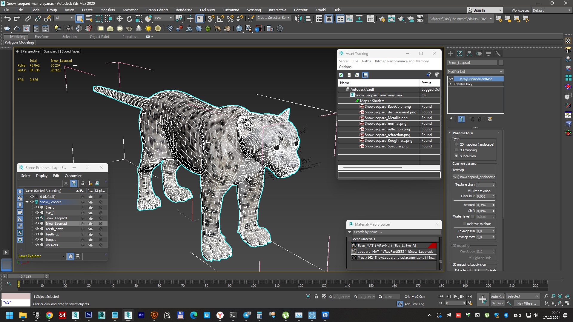 Snow Leopard 3D