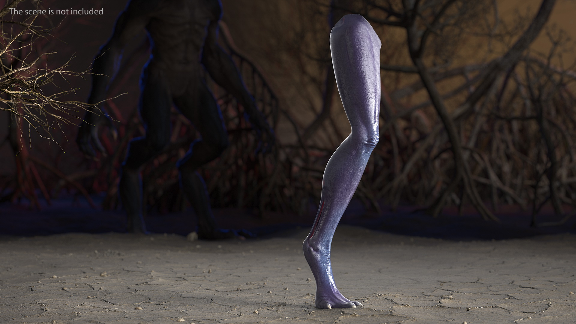 3D Scary Creature Leg model