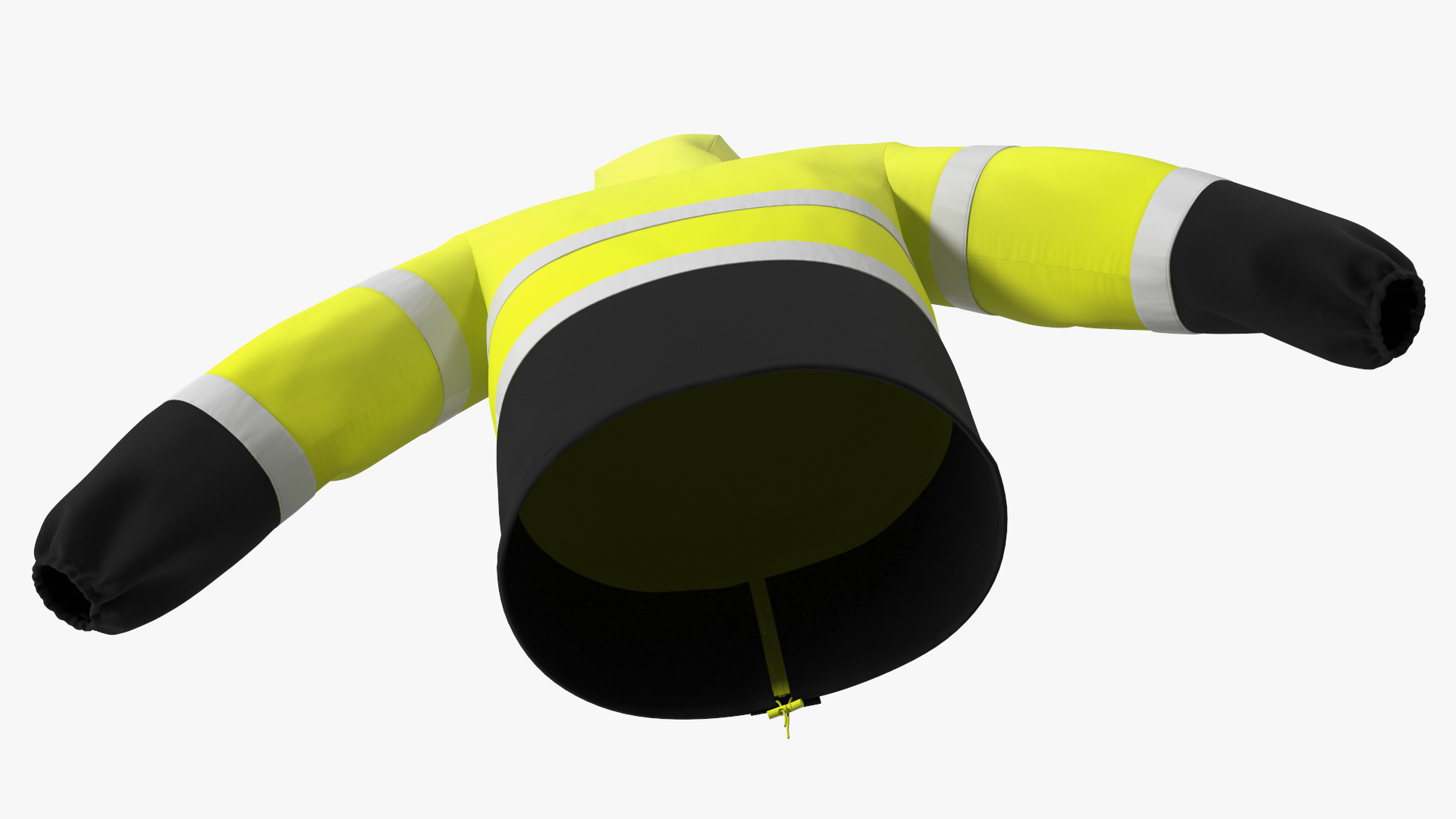 3D John Deere Rain Jacket High Visibility model