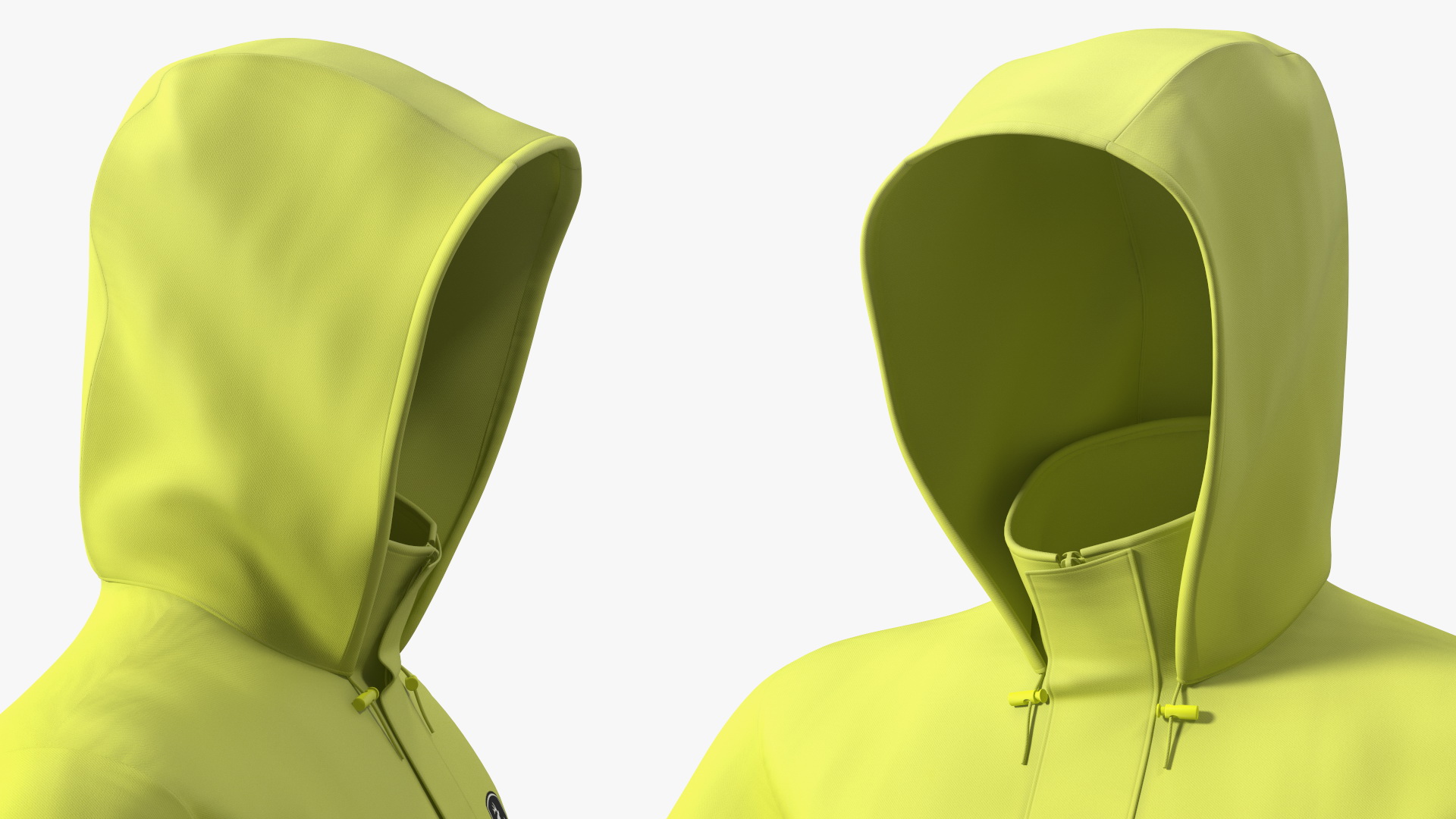 3D John Deere Rain Jacket High Visibility model