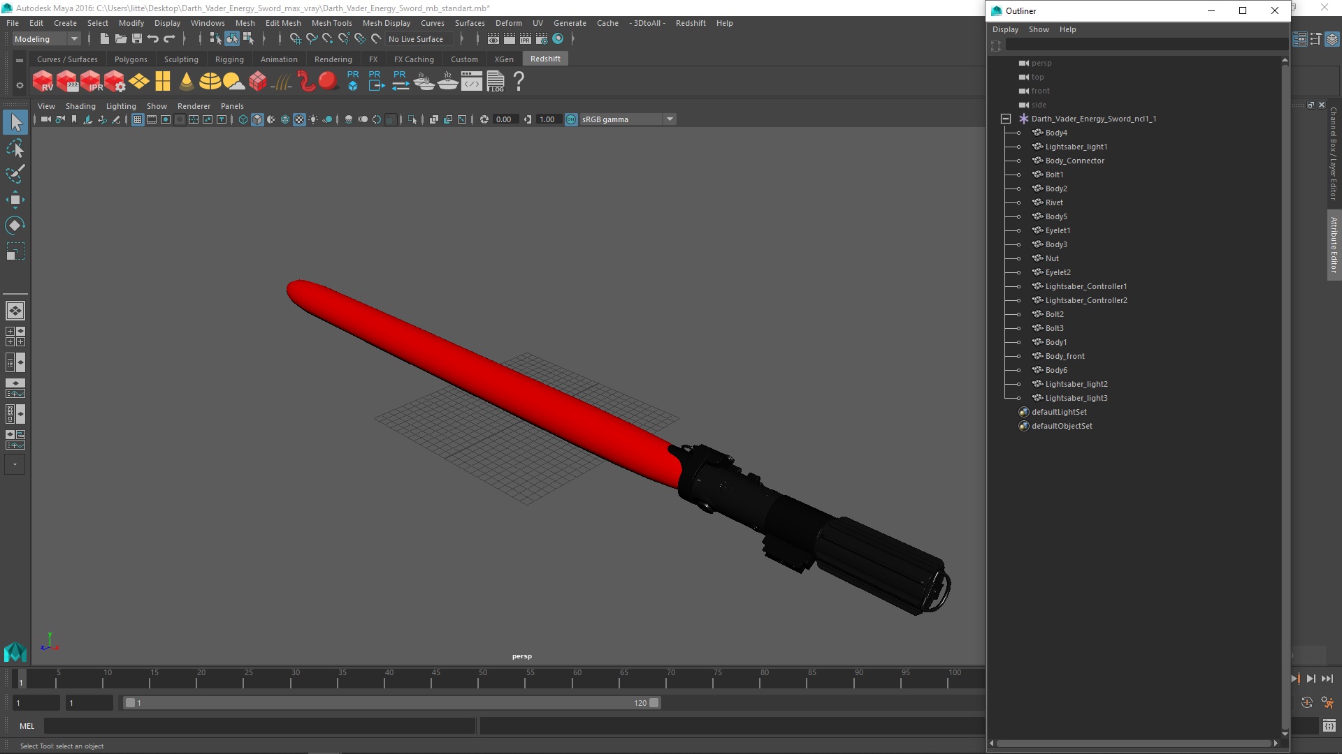 Darth Vader Energy Sword 3D model