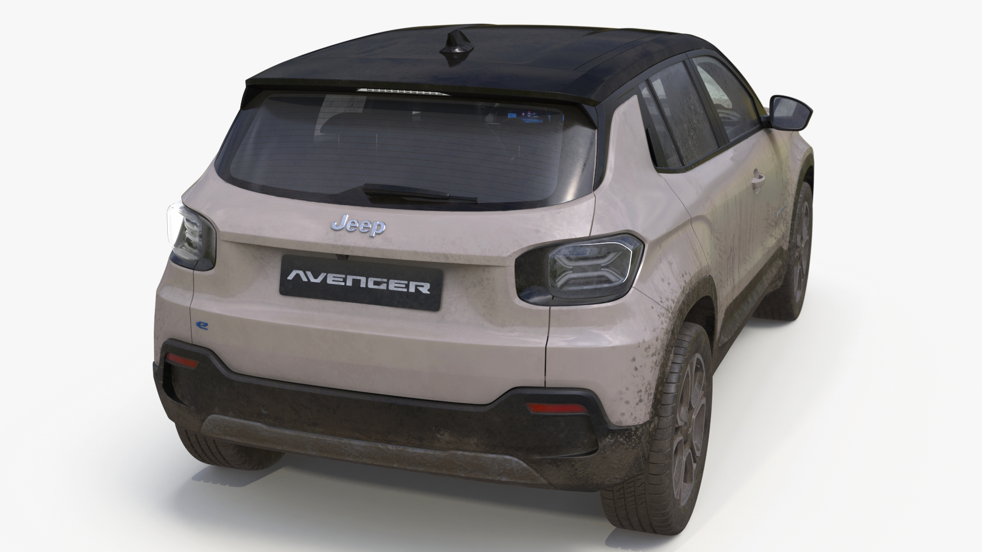 Jeep Avenger Beige Dirty 3D model