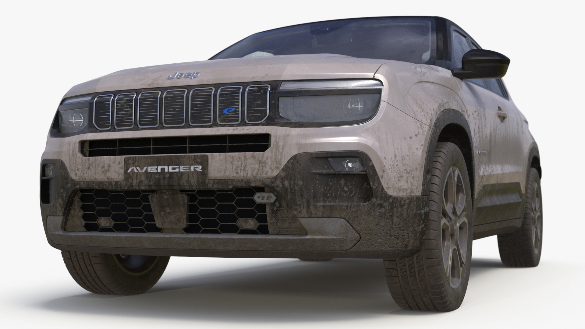 Jeep Avenger Beige Dirty 3D model