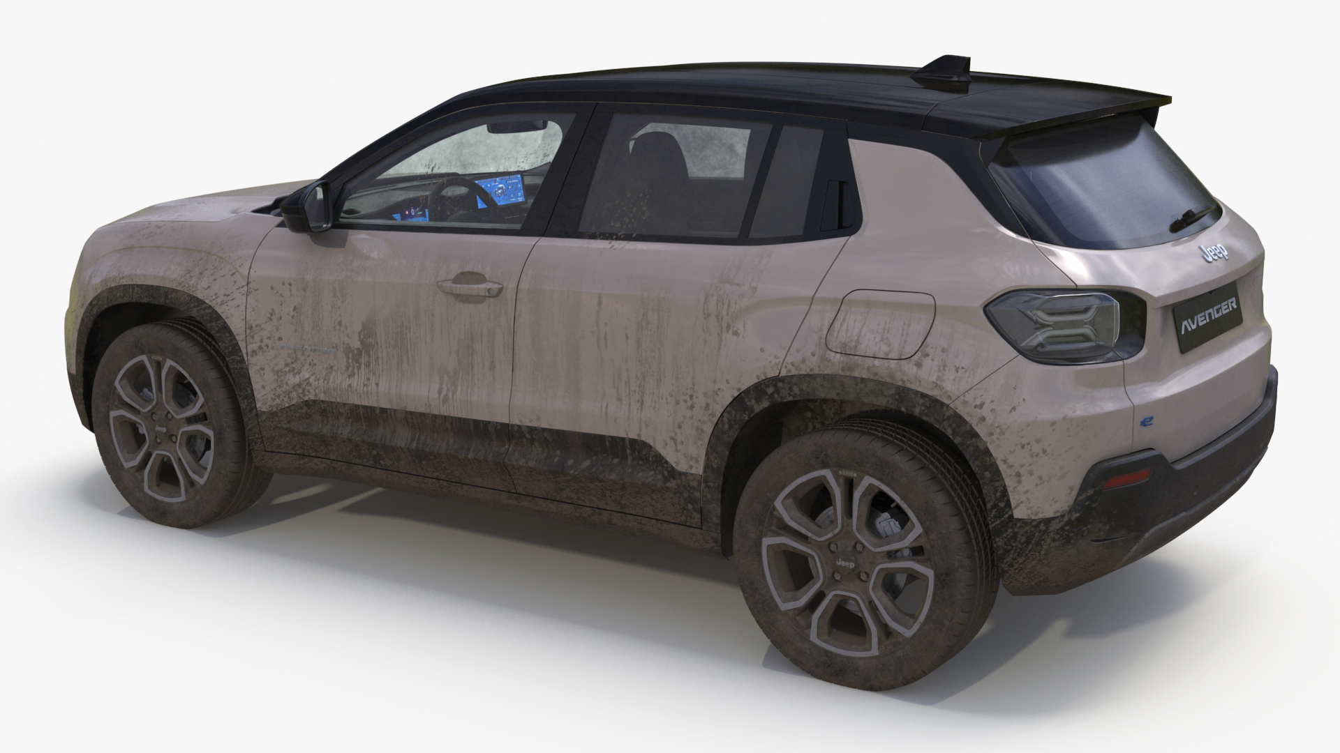 Jeep Avenger Beige Dirty 3D model