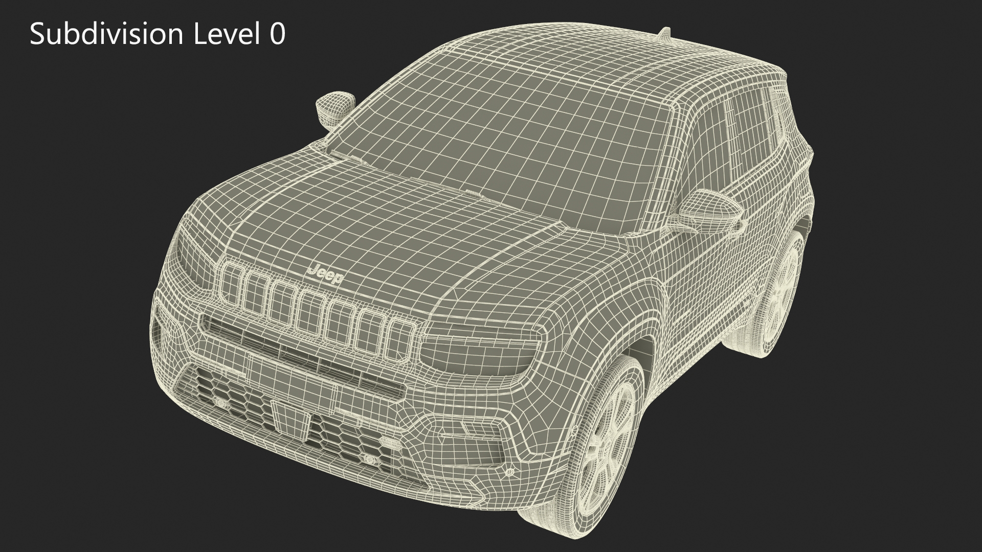 Jeep Avenger Beige Dirty 3D model