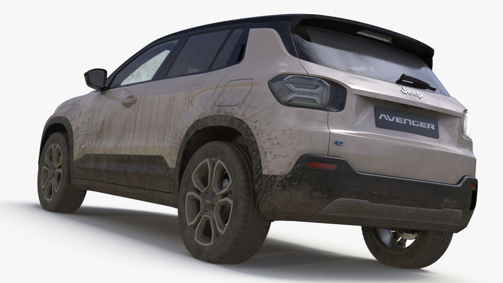 Jeep Avenger Beige Dirty 3D model