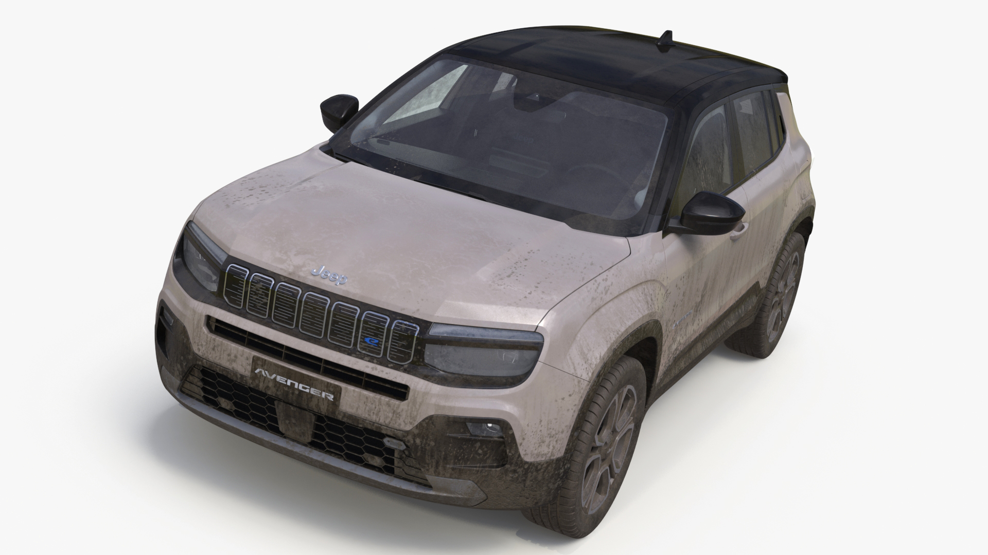 Jeep Avenger Beige Dirty 3D model