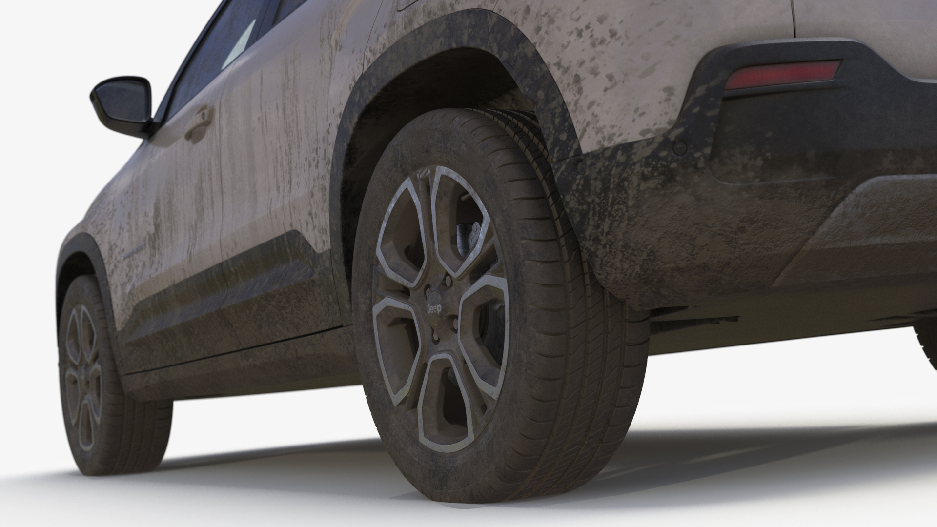 Jeep Avenger Beige Dirty 3D model