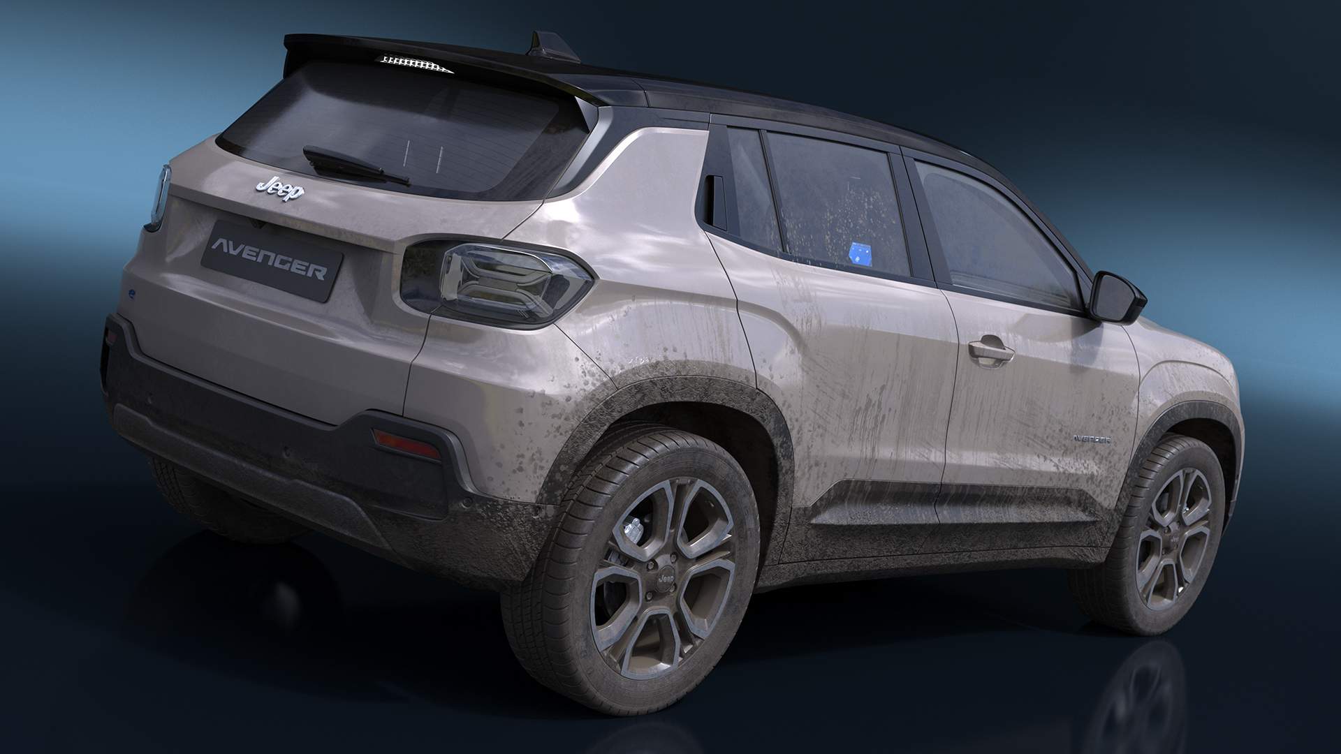 Jeep Avenger Beige Dirty 3D model