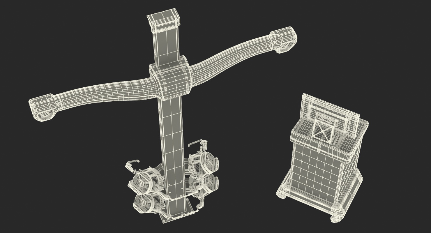 3D model Wheel Aligner Car Equipment Generic