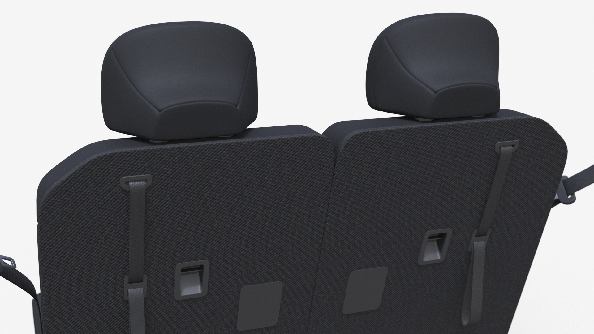 3D Vehicle Rear Seat Bench model